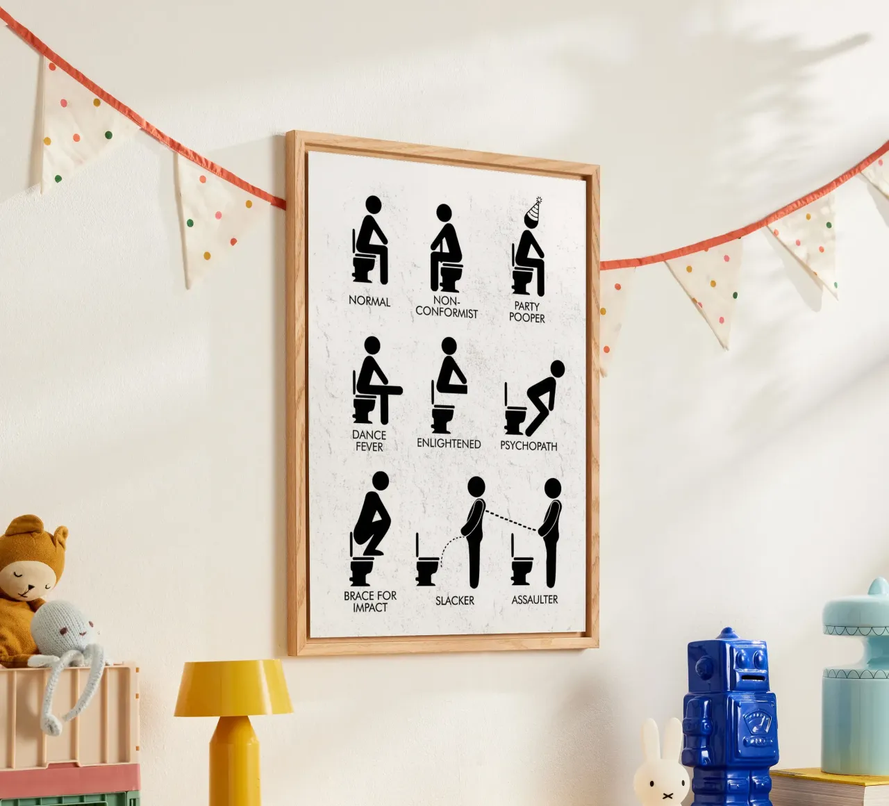 BATHROOM PERSONALITIES plexiglass da Dale Edward YoungJr