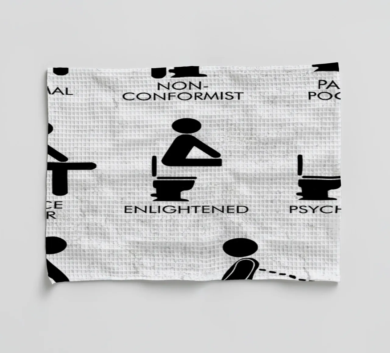 PERSONALITÀ DEL BAGNO canovaccio da cucina da Dale Edward YoungJr