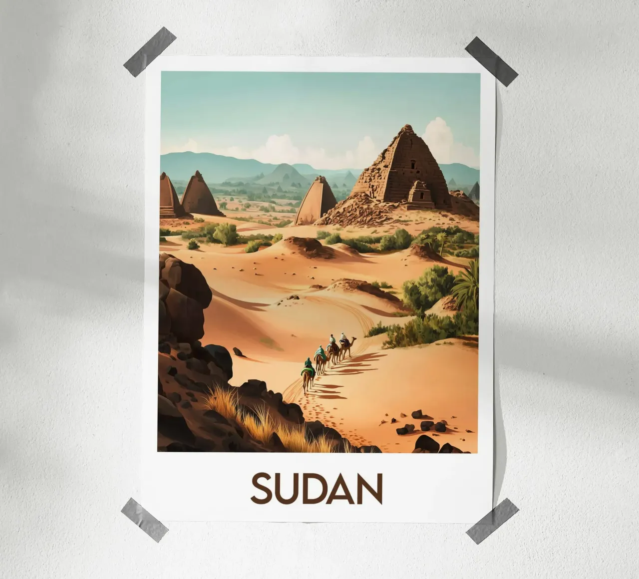 Affiche Soudan poster con telaio in plastica da Frame the World