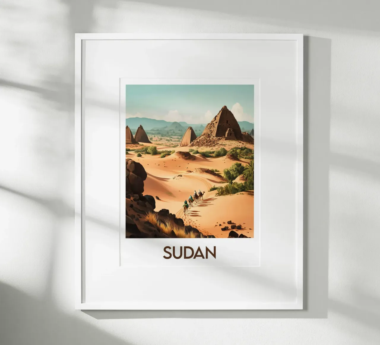 Affiche Soudan poster con telaio in plastica da Frame the World