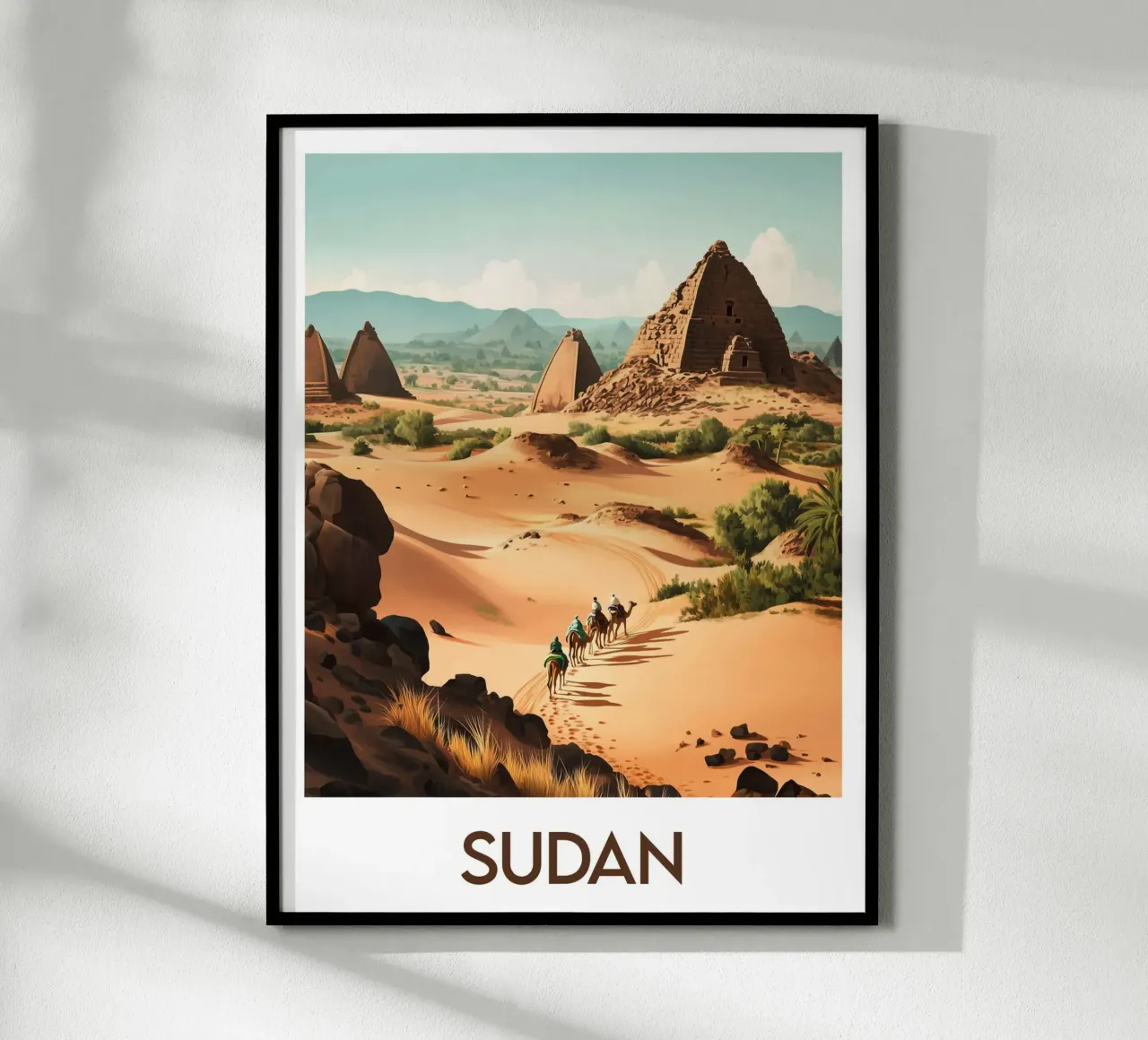 Affiche Soudan poster con telaio in plastica da Frame the World