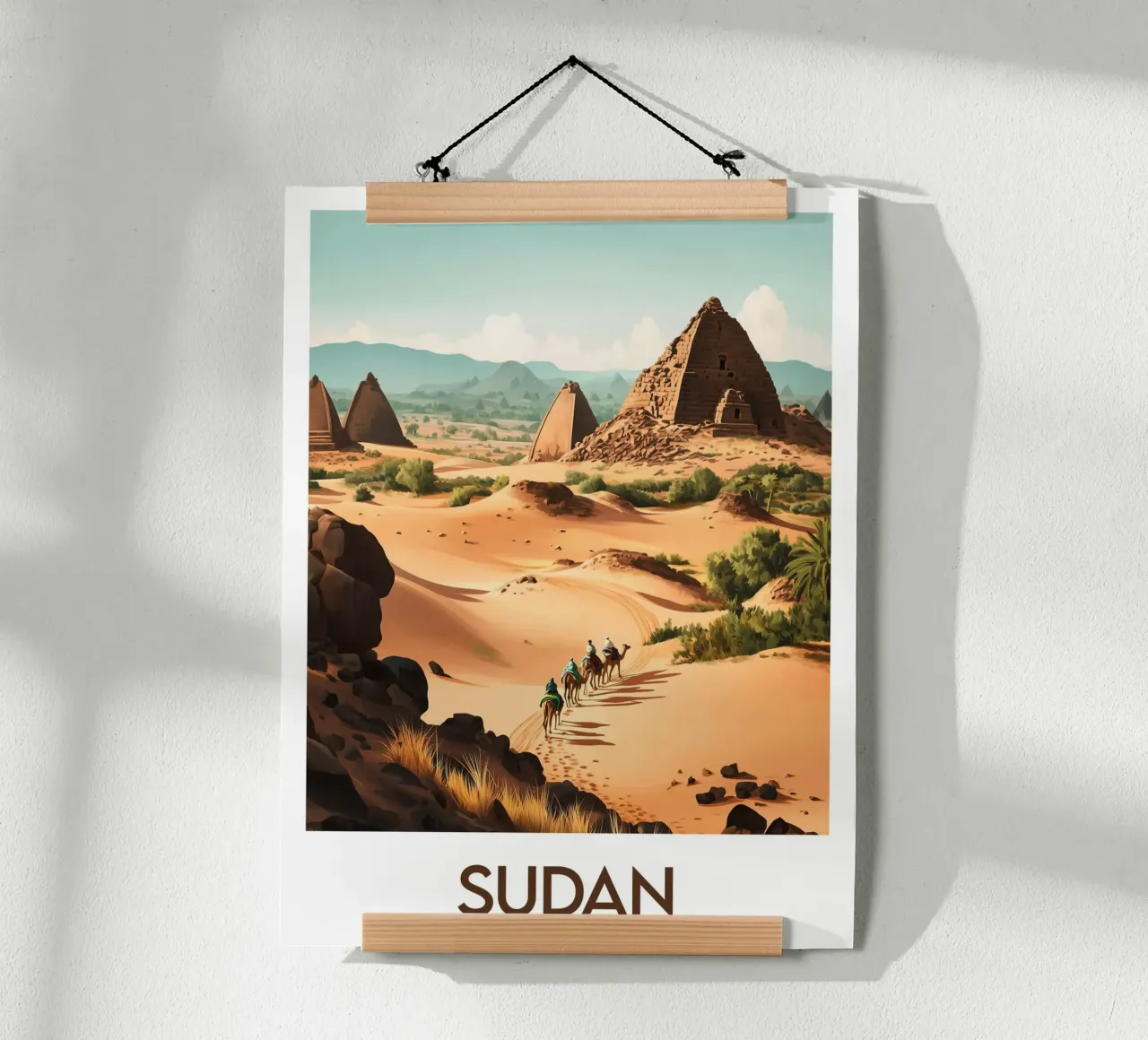 Affiche Soudan poster con telaio in plastica da Frame the World