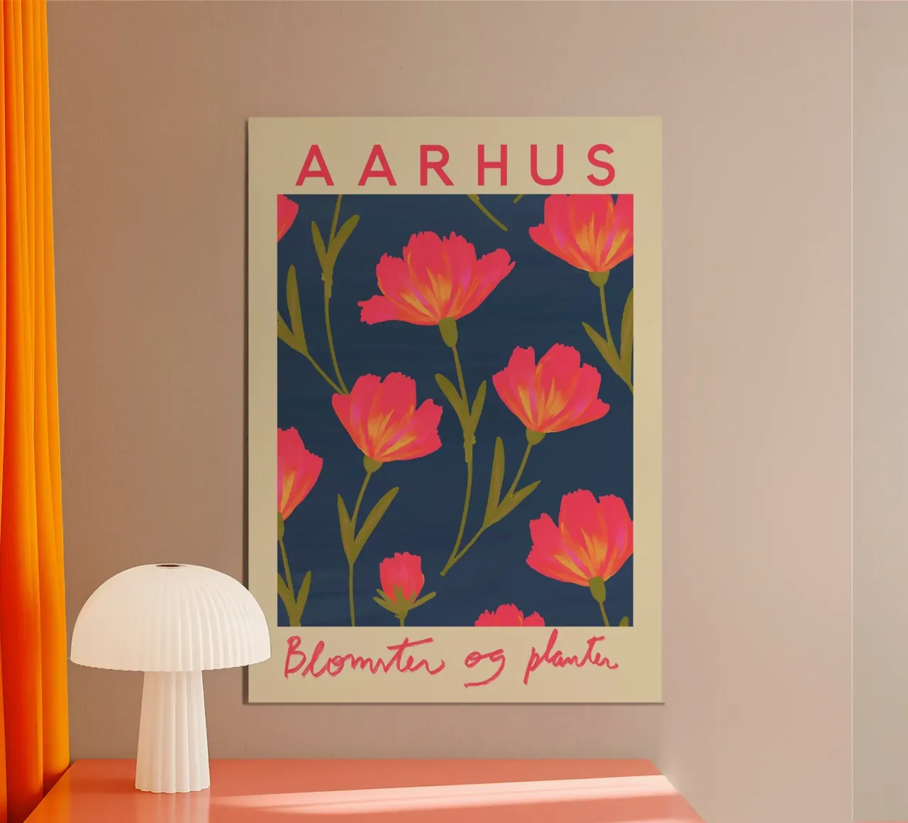 Mercato dei fiori di Aarhus alluminio dibond da Klia M_Art