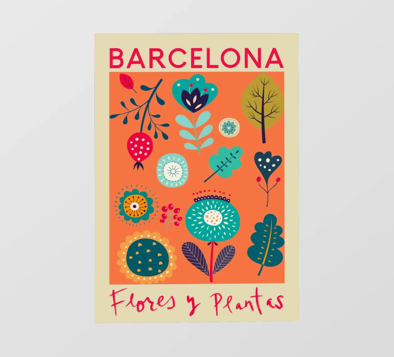 Mercato dei fiori di Barcellona pellicola backlit da Klia M_Art