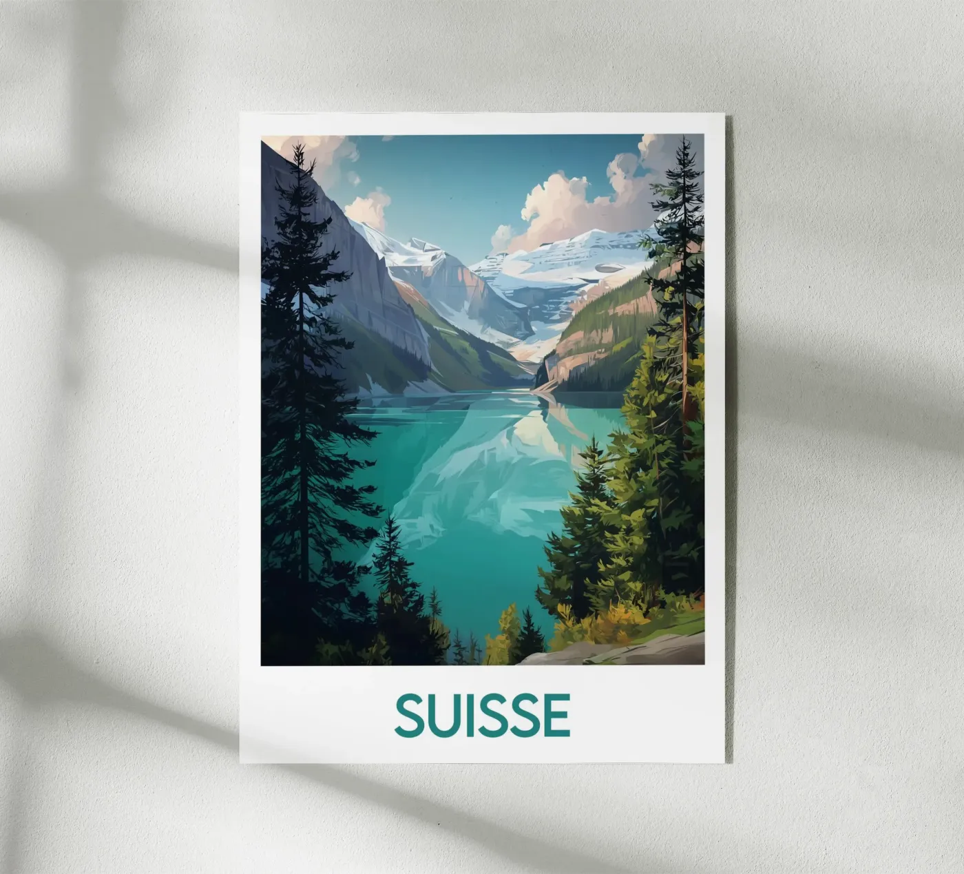 Poster Switzerland acrylic glass by Frame the World