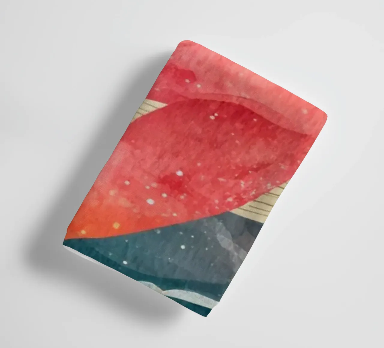 Baleine rose rêveuse flottant dans un ciel étoilé serviette de bain de Modern Muse