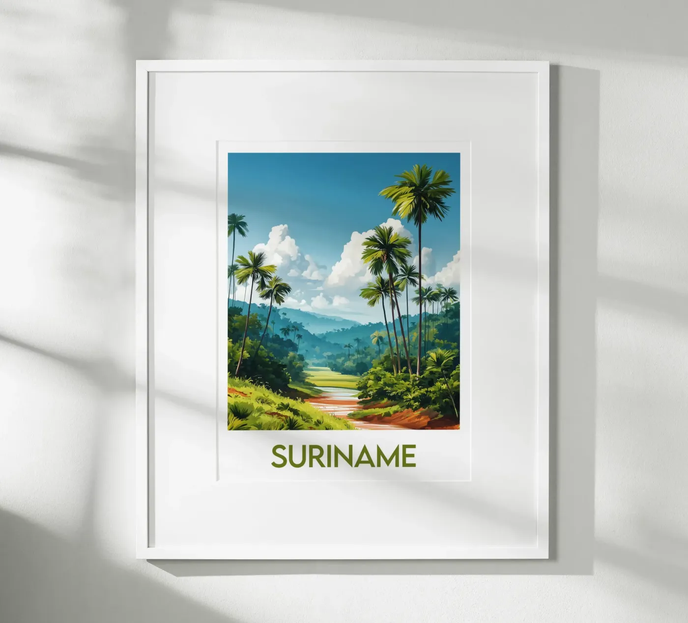 Affiche Suriname poster da Frame the World