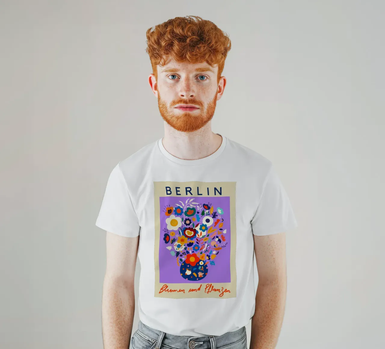 Mercato dei fiori di Berlino t-shirt da Klia M_Art