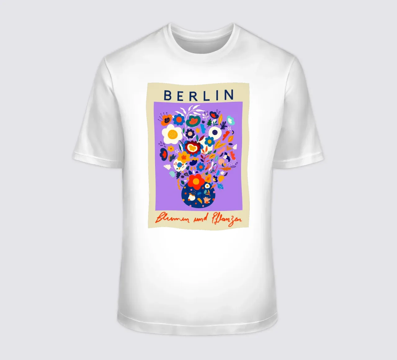 Mercato dei fiori di Berlino t-shirt da Klia M_Art