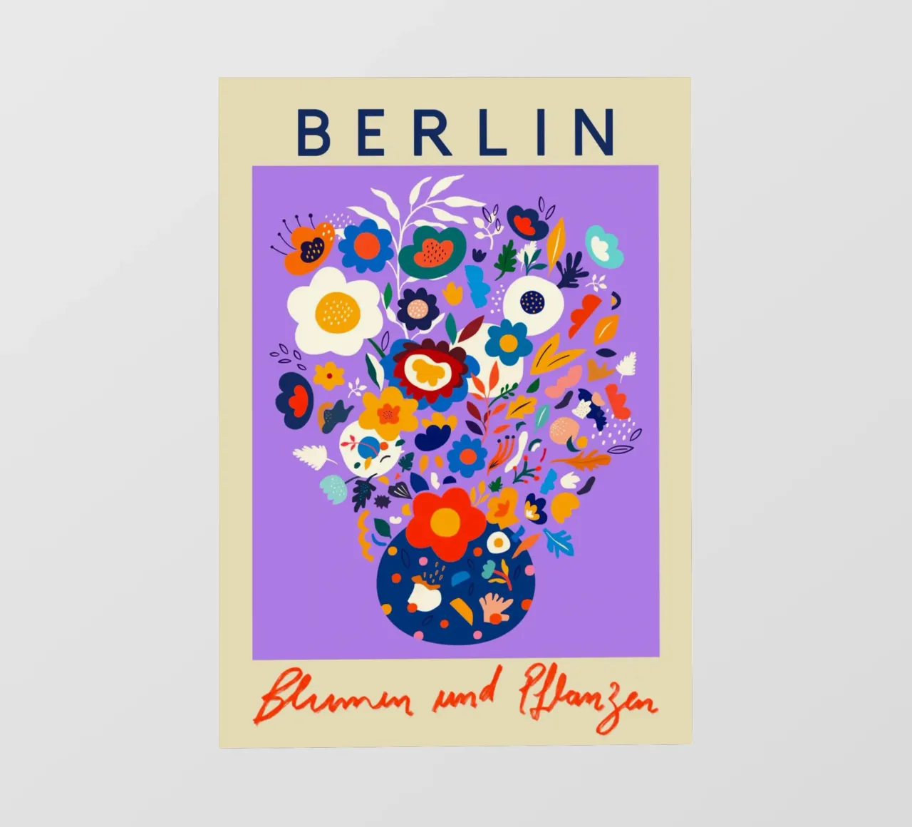 Mercato dei fiori di Berlino telo in pvc da Klia M_Art