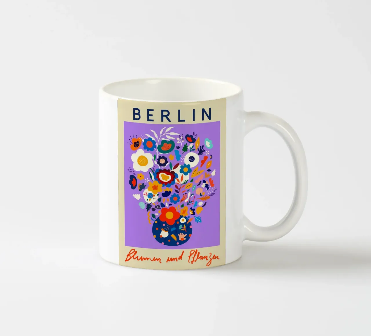 Mercato dei fiori di Berlino tazza in ceramica da Klia M_Art
