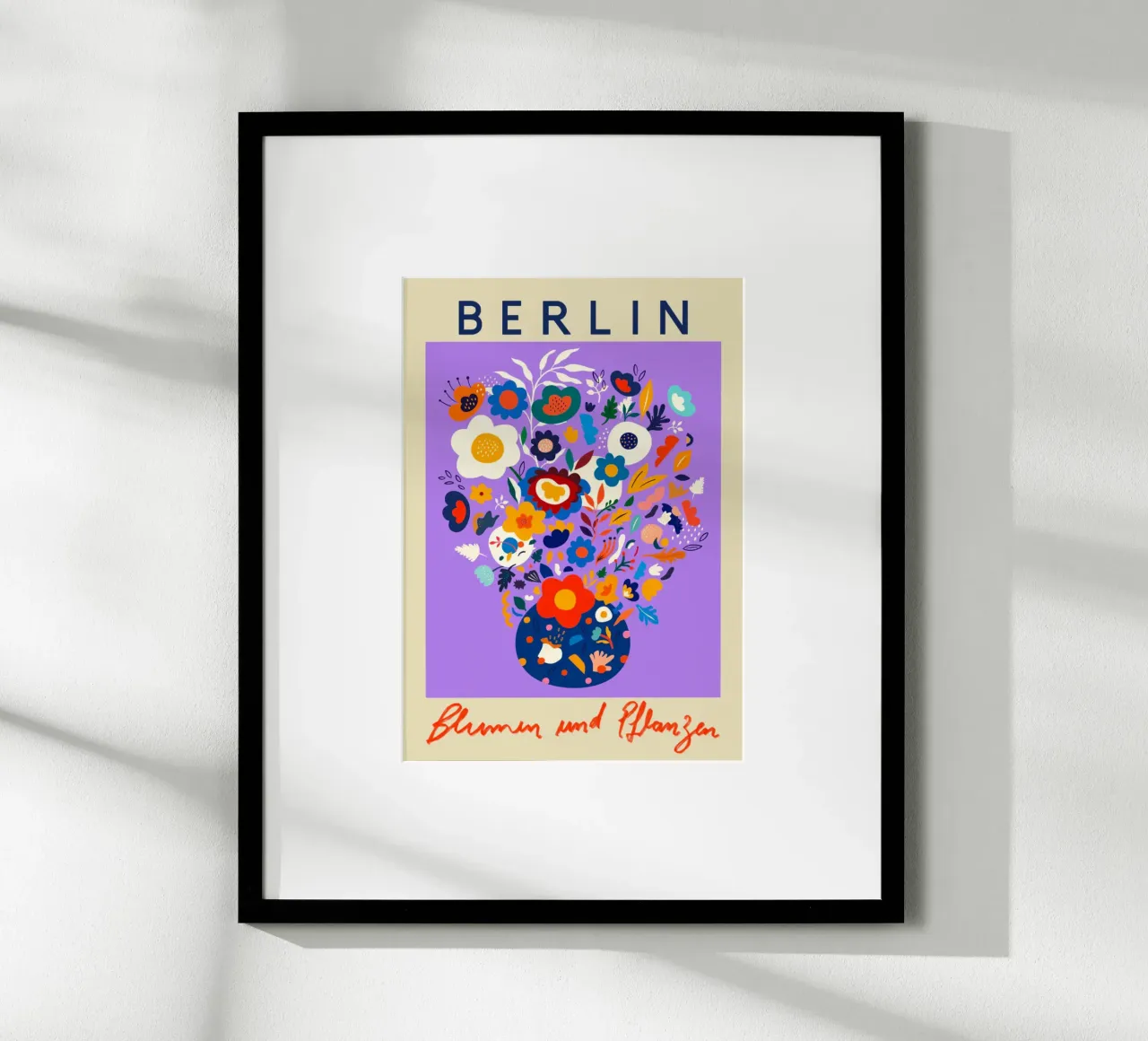 Mercato dei fiori di Berlino poster da Klia M_Art