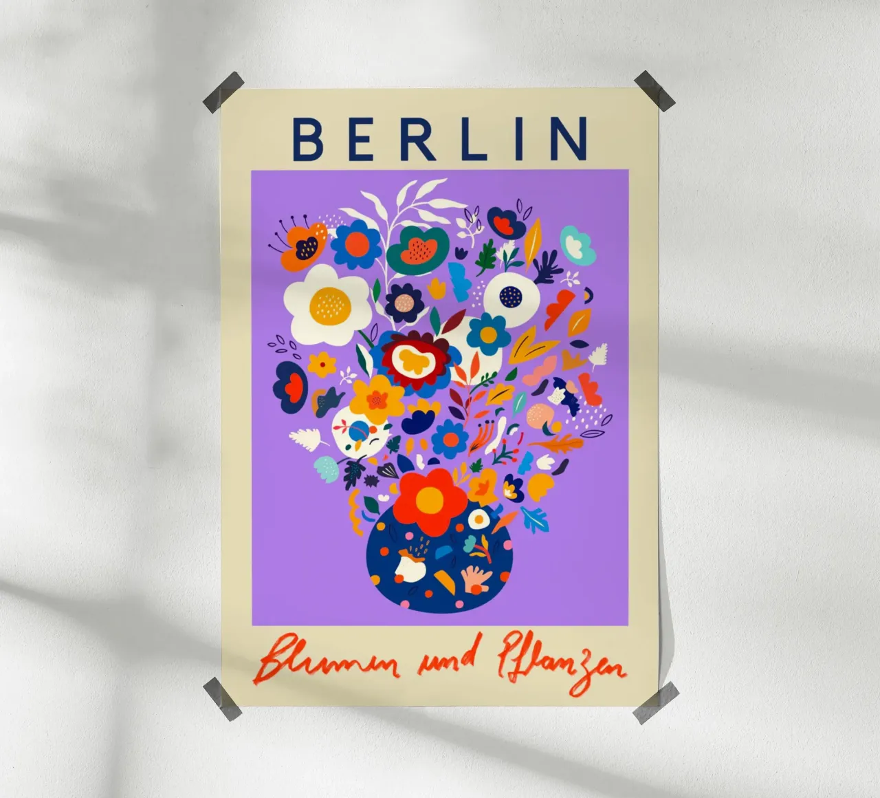 Mercato dei fiori di Berlino poster da Klia M_Art