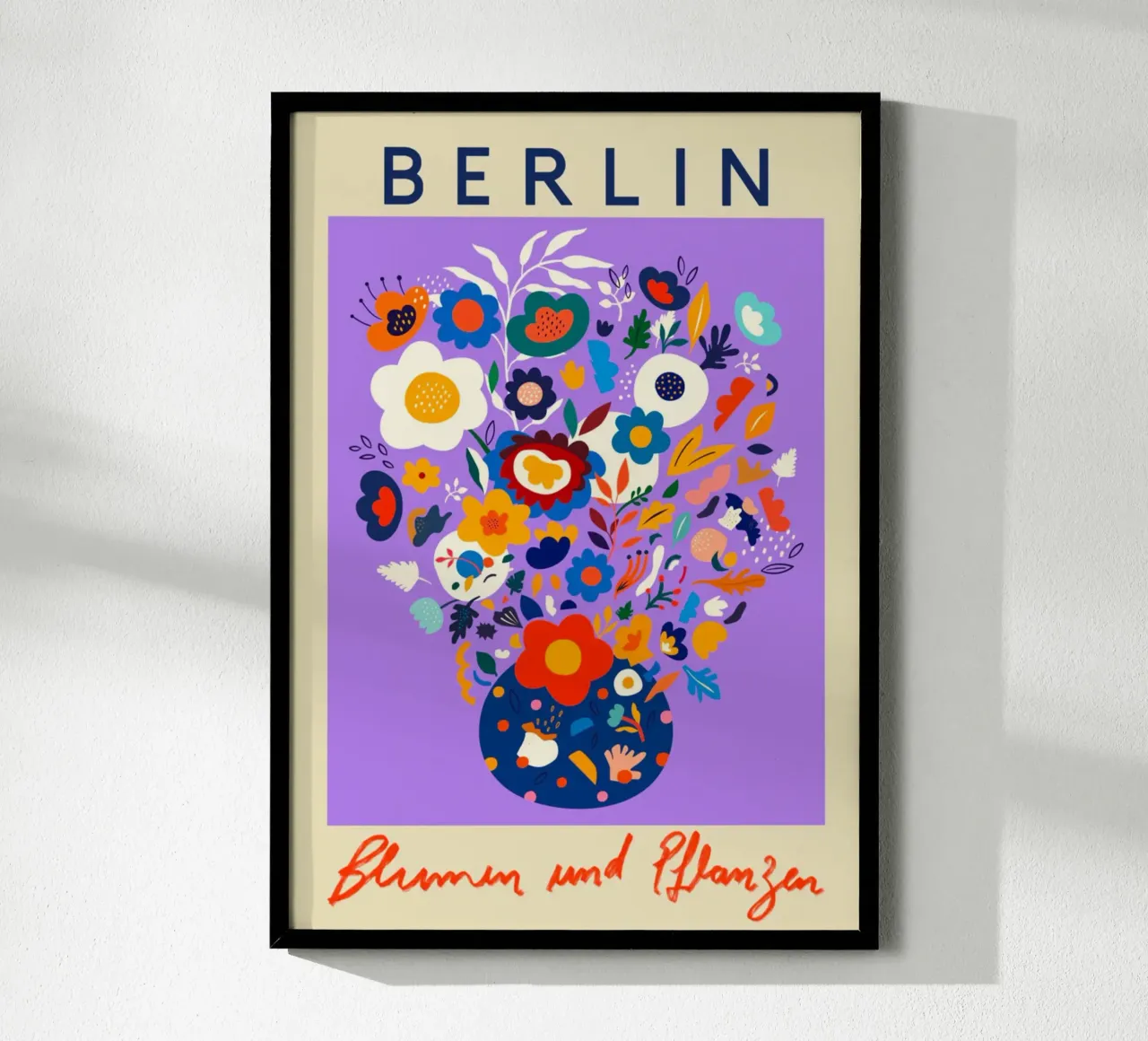 Mercato dei fiori di Berlino poster da Klia M_Art