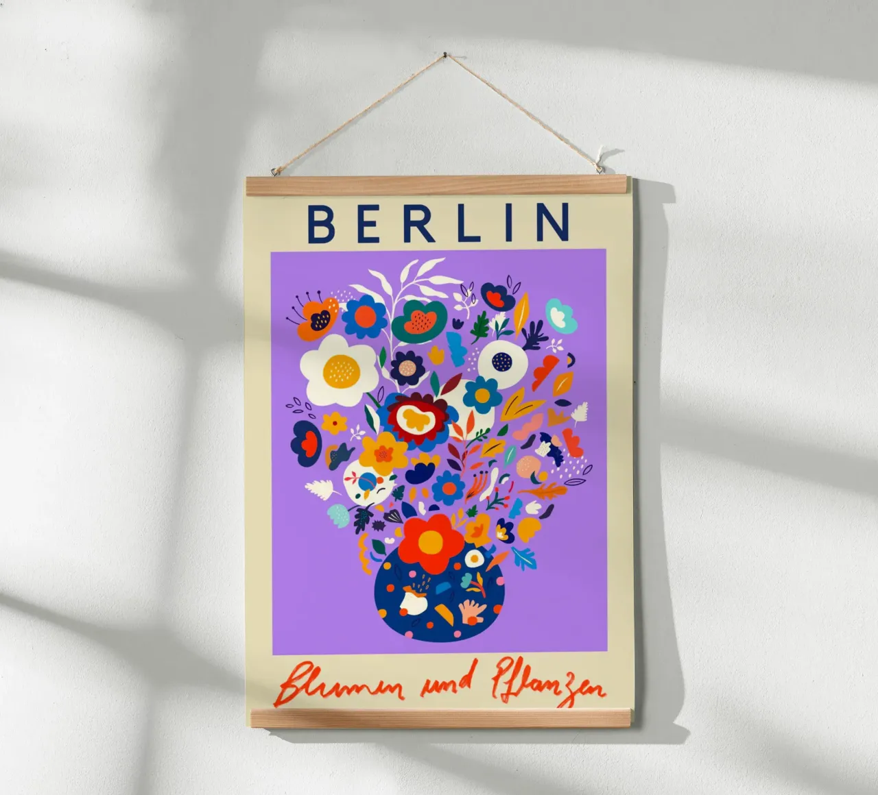 Mercato dei fiori di Berlino poster da Klia M_Art