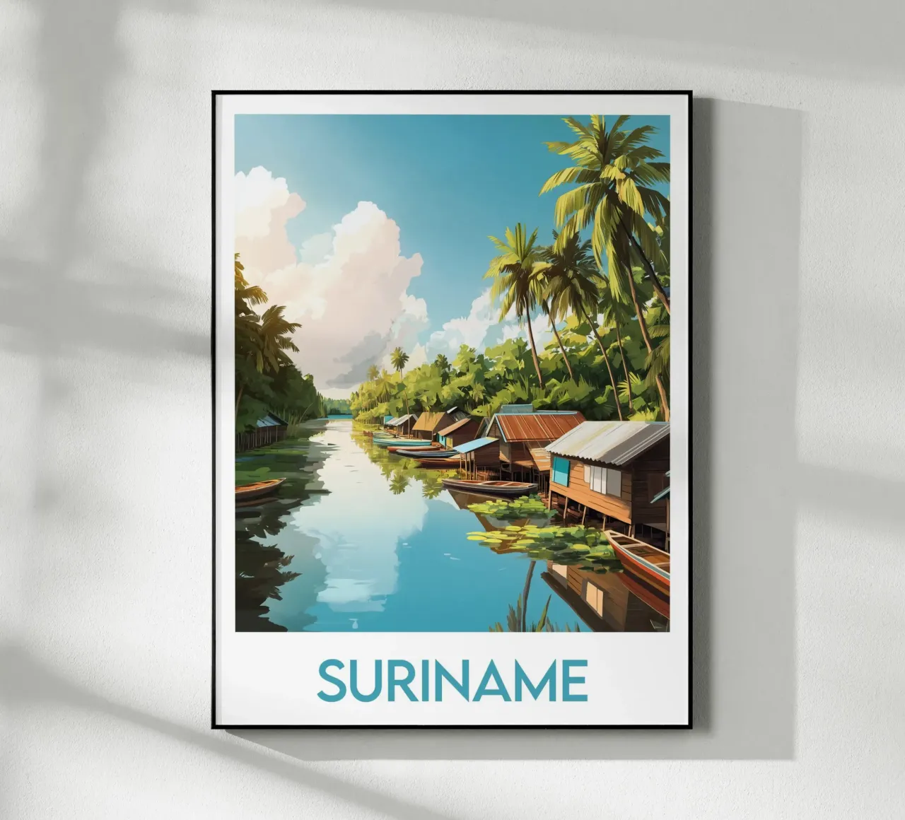 Affiche Suriname plexiglass da Frame the World