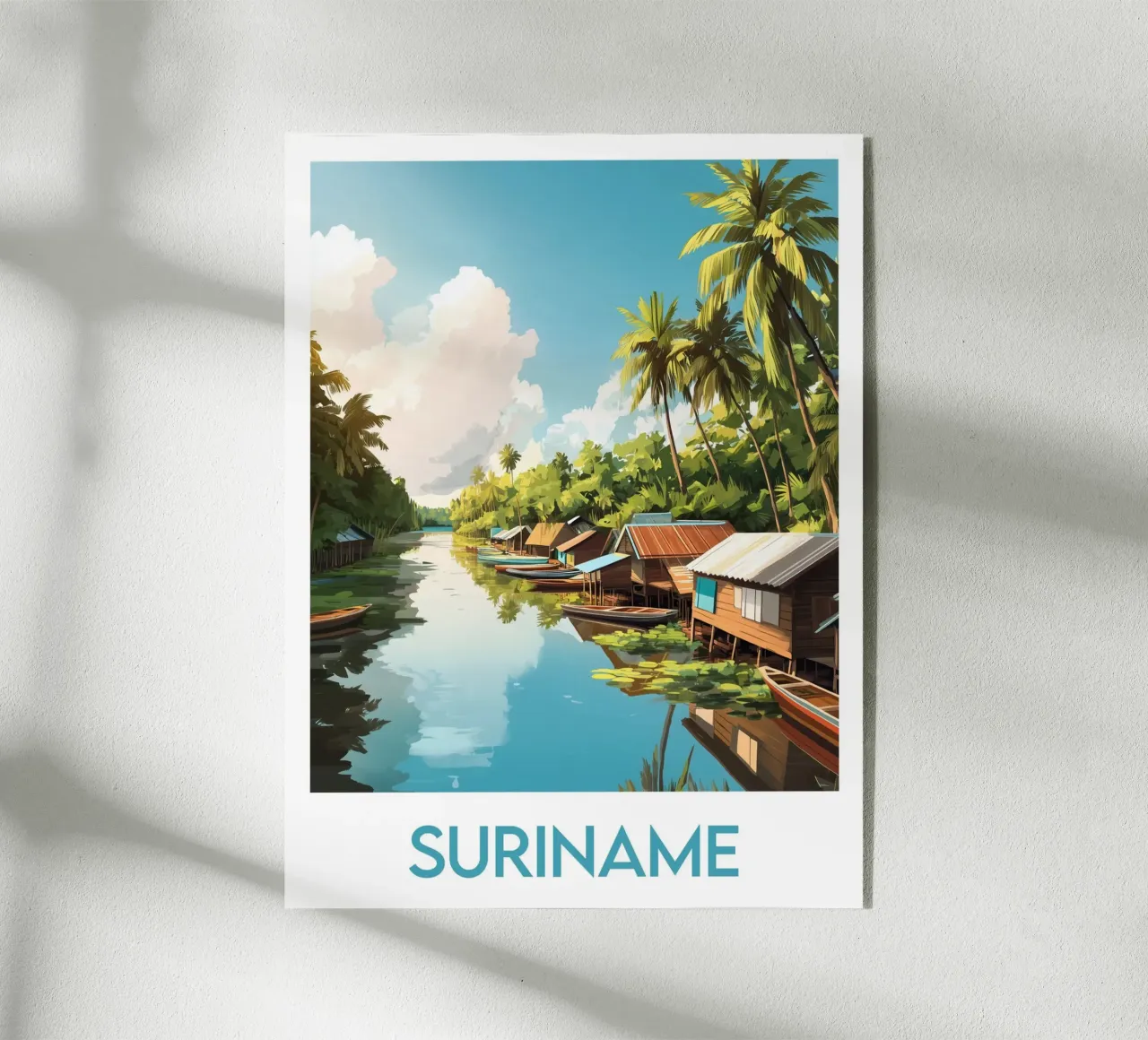 Affiche Suriname plexiglass da Frame the World