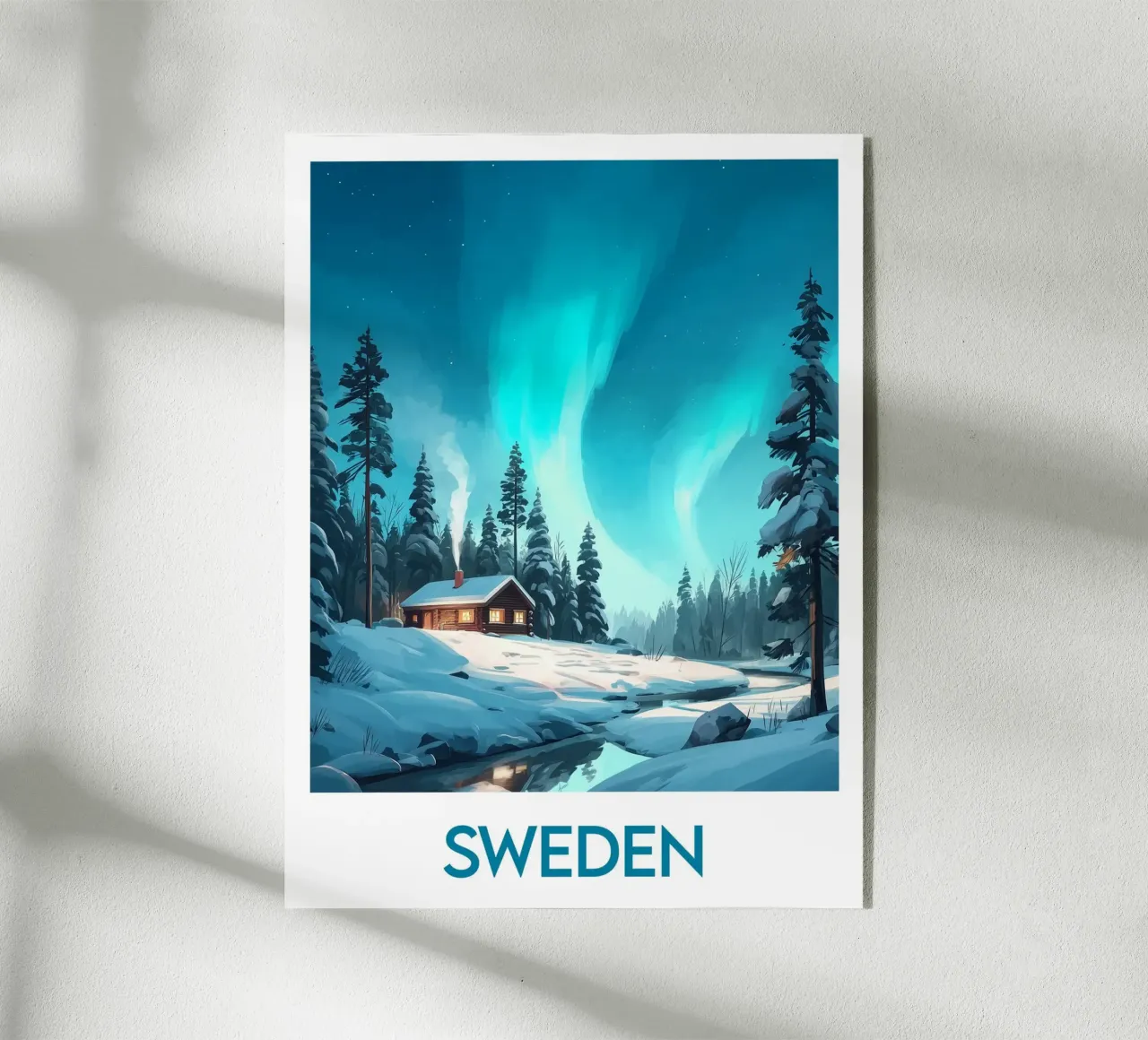 Poster Svezia plexiglass da Frame the World