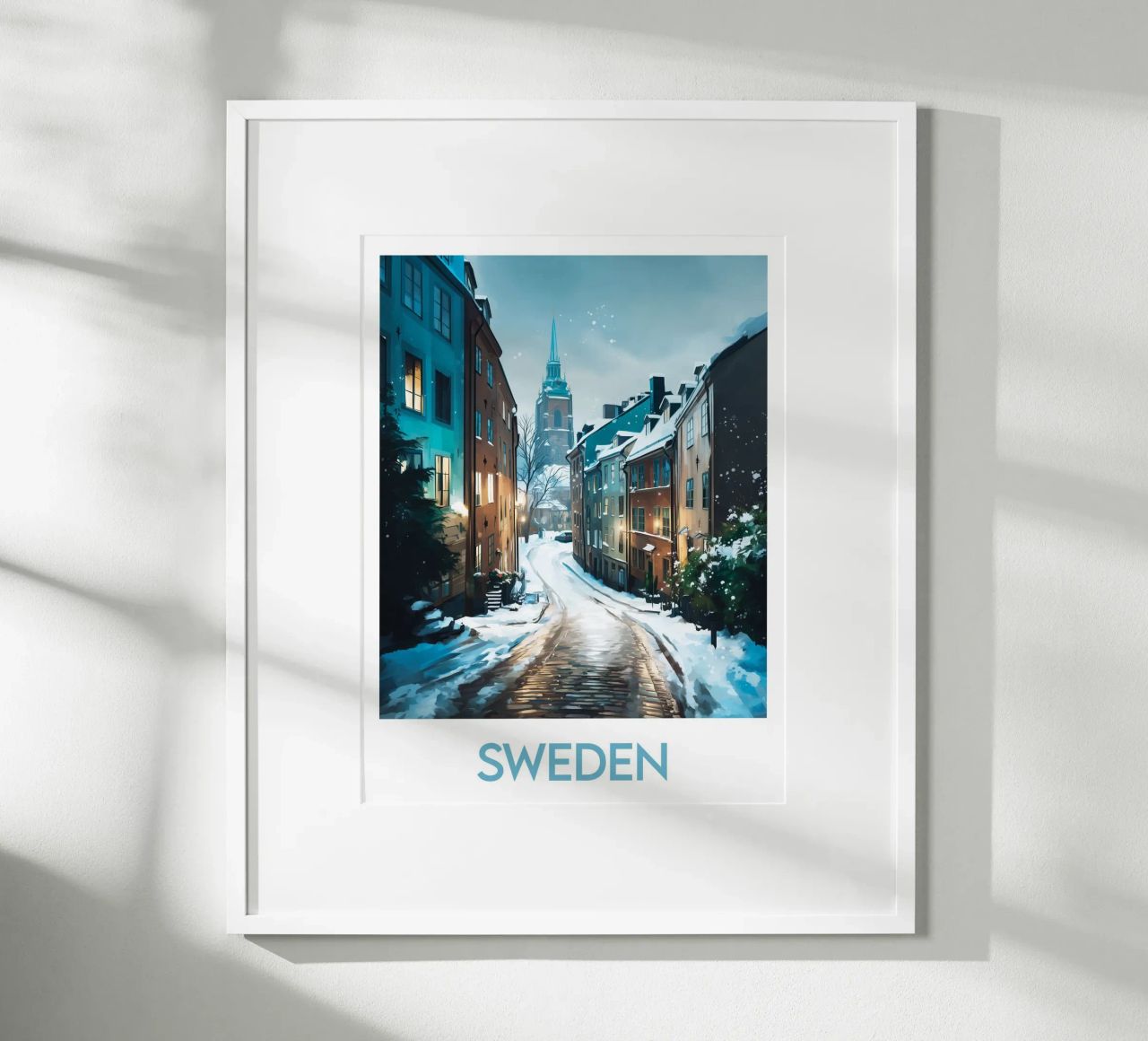 Affiche Schweden Poster von Frame the World