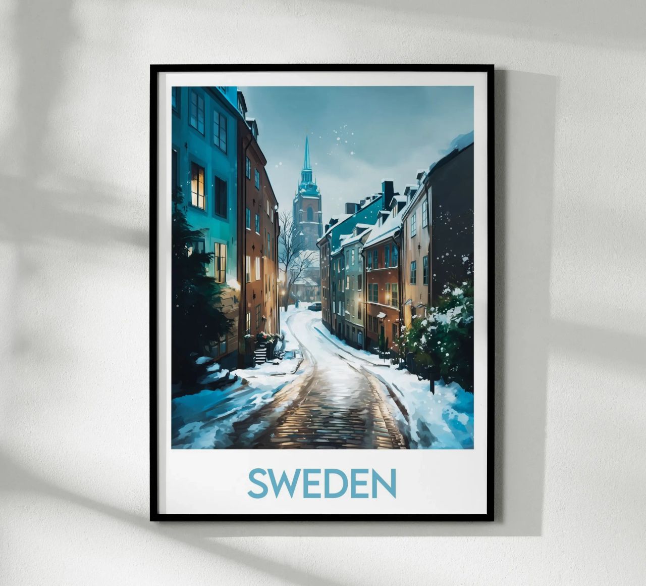 Affiche Schweden Poster von Frame the World