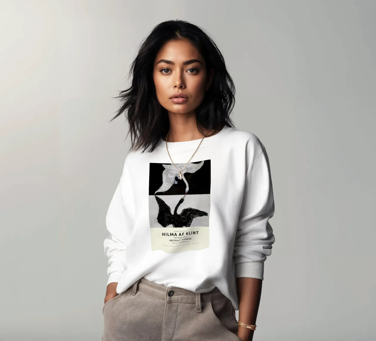 Hilma af Klint - The Swan, No. 1 sudadera de Vintage by JUNIQE