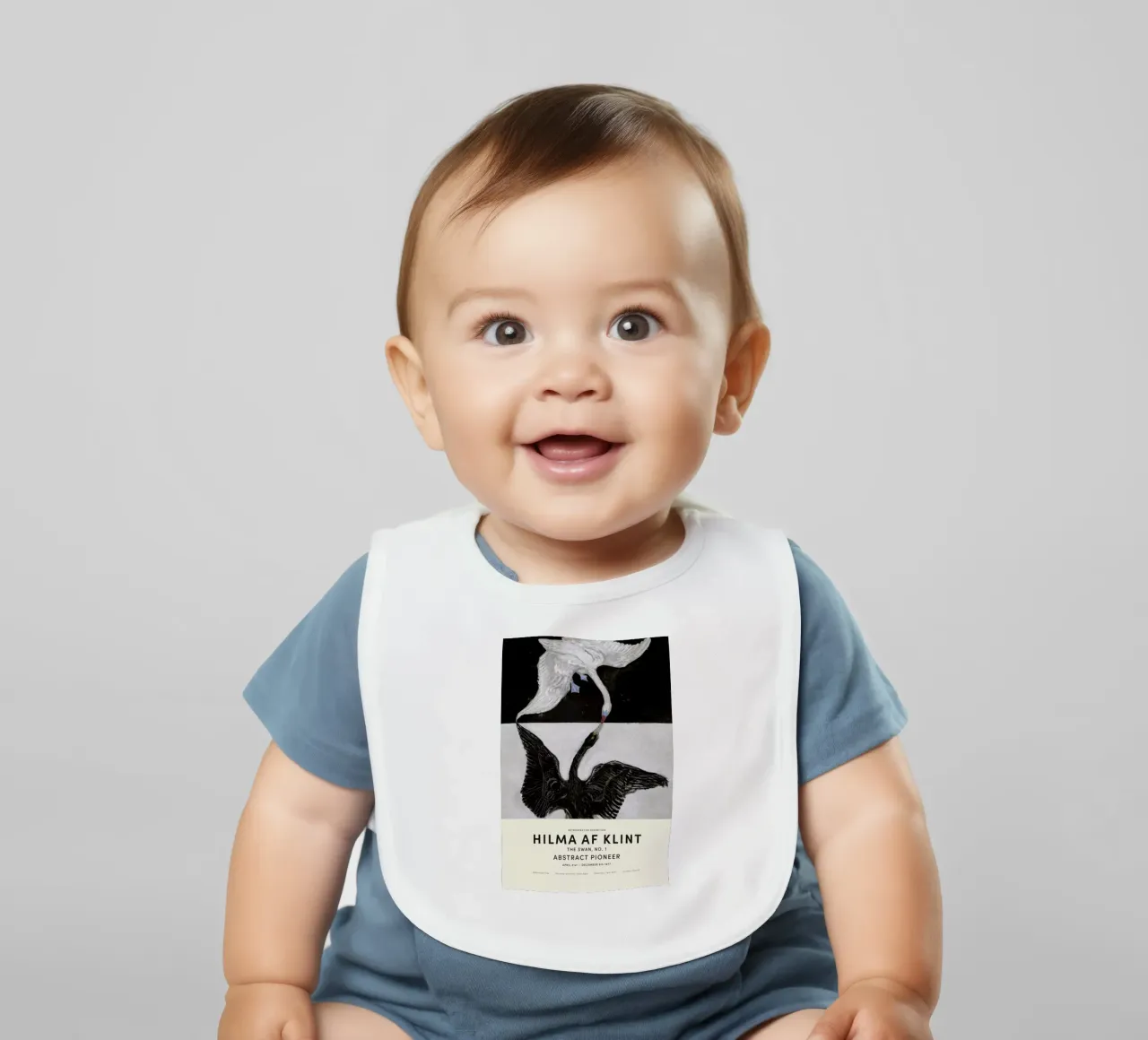 Hilma af Klint - The Swan, No. 1 bavaglino da Vintage by JUNIQE