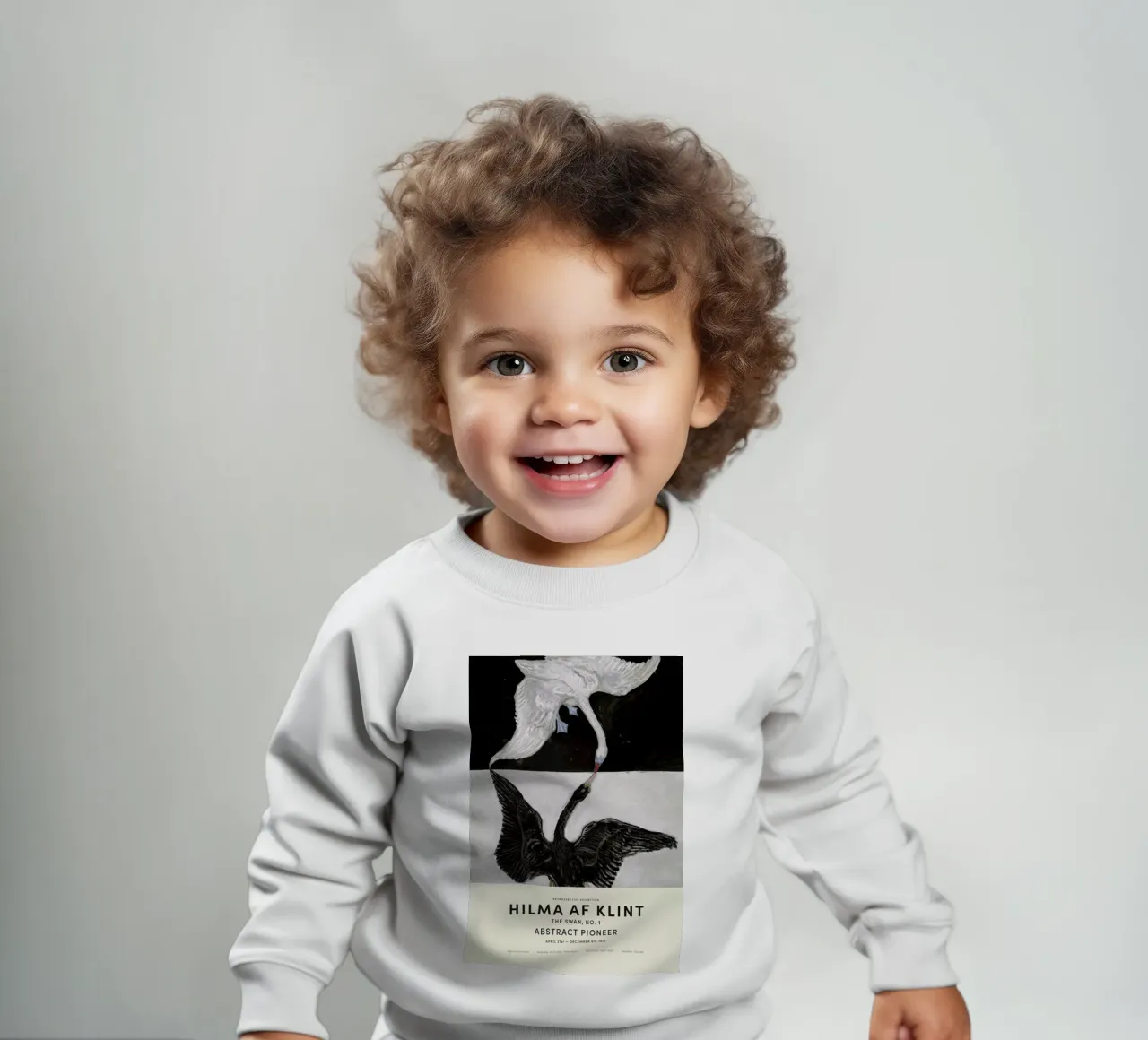 Hilma af Klint - The Swan, No. 1 baby sweatshirt van Vintage by JUNIQE