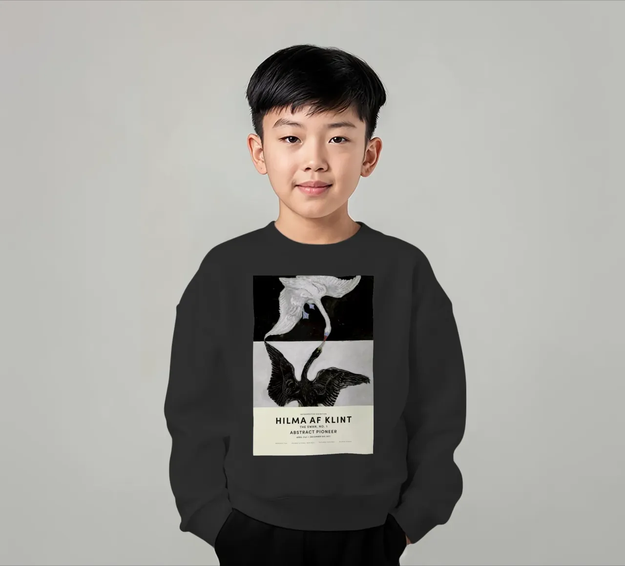 Hilma af Klint - The Swan, No. 1 felpa bambino da Vintage by JUNIQE