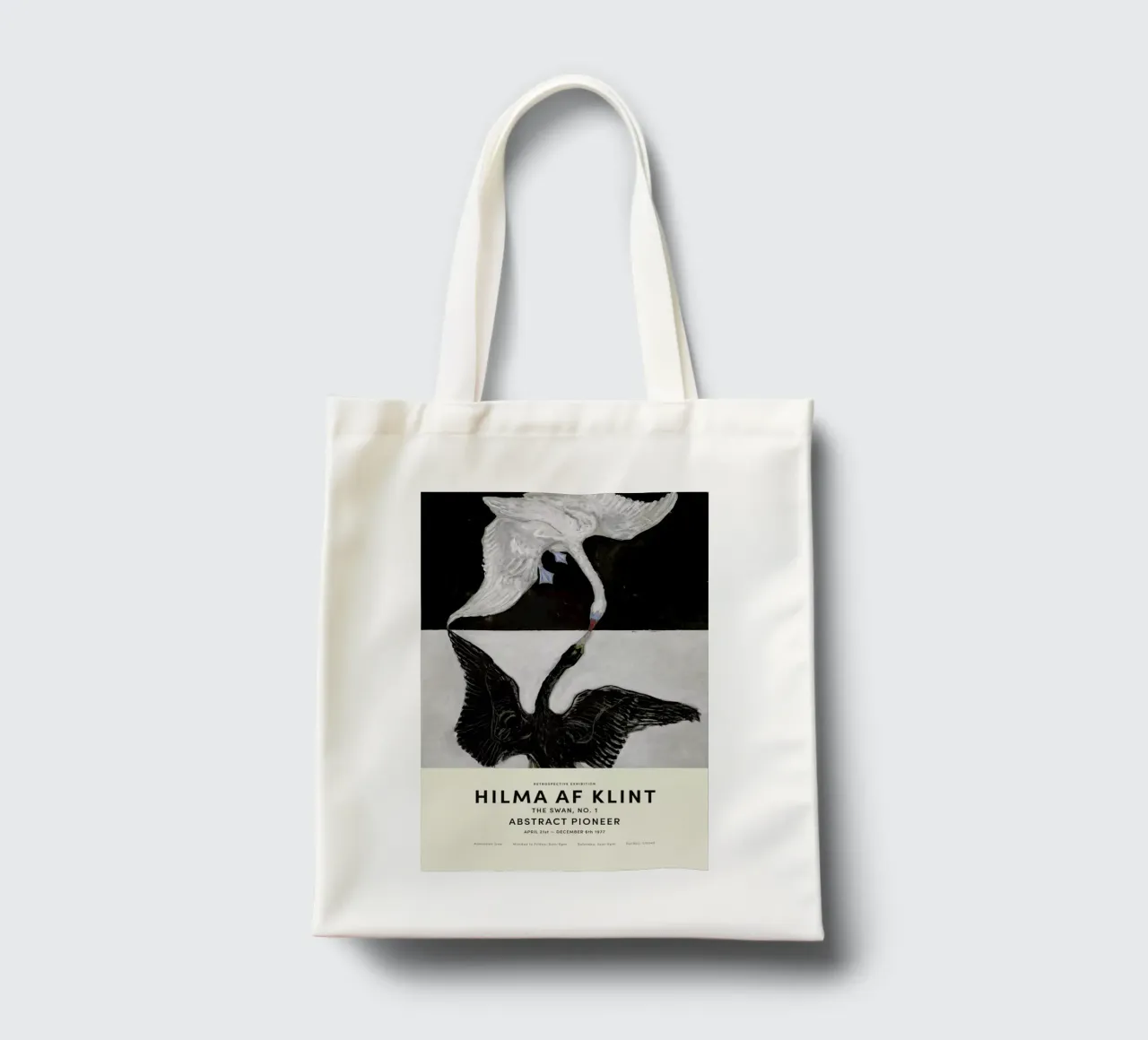 Hilma af Klint - The Swan, No. 1 borsa in juta da Vintage by JUNIQE