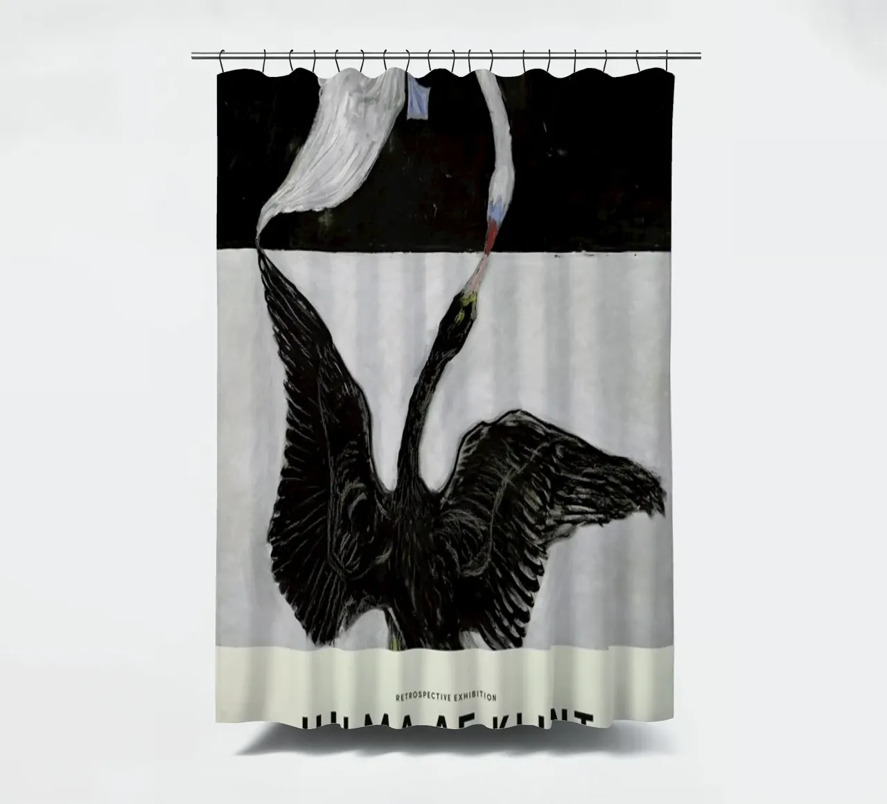 Hilma af Klint - The Swan, No. 1 tenda da doccia da Vintage by JUNIQE