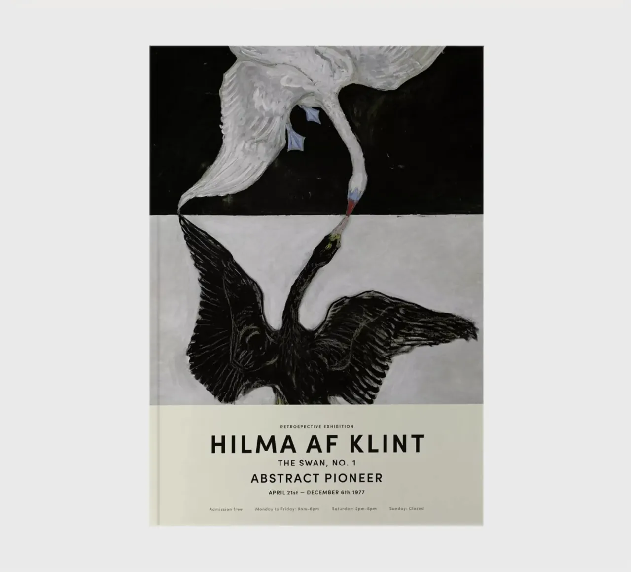 Hilma af Klint - The Swan, No. 1 notebook by Vintage by JUNIQE