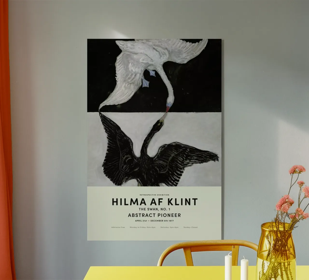 Hilma af Klint - The Swan, No. 1 plexiglass da Vintage by JUNIQE