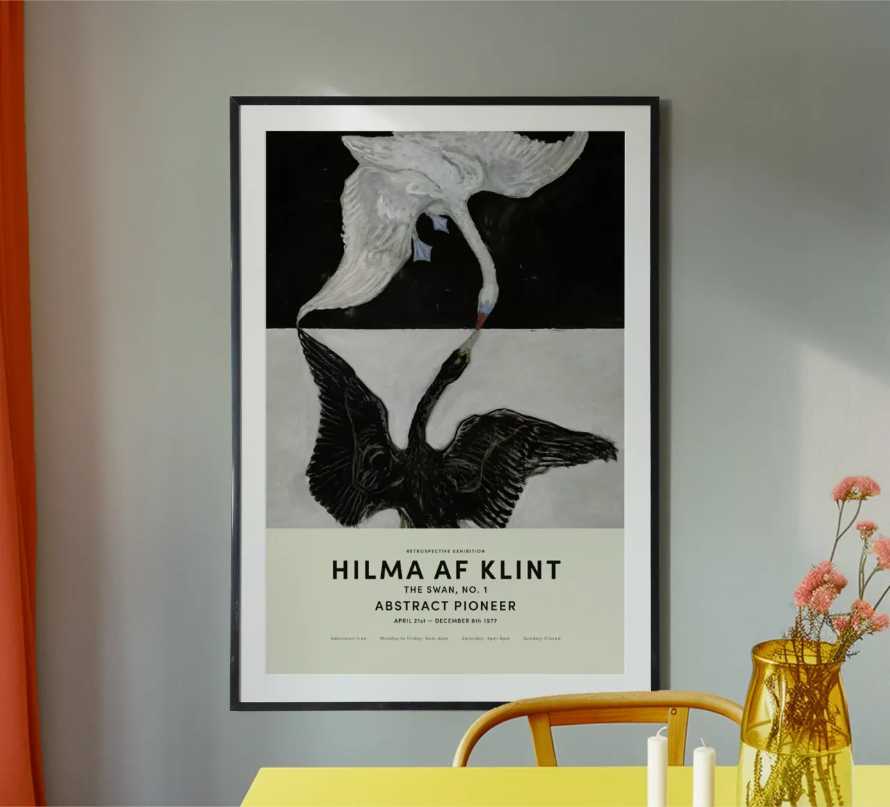 Hilma af Klint - The Swan, No. 1 carta hahnemühle da Vintage by JUNIQE