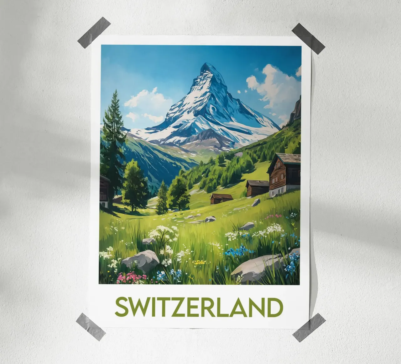 Affiche Svizzera poster con telaio in plastica da Frame the World