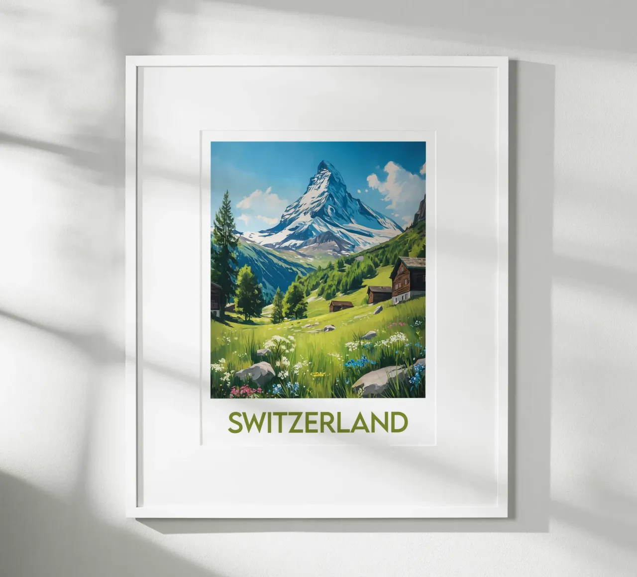 Affiche Svizzera poster con telaio in plastica da Frame the World