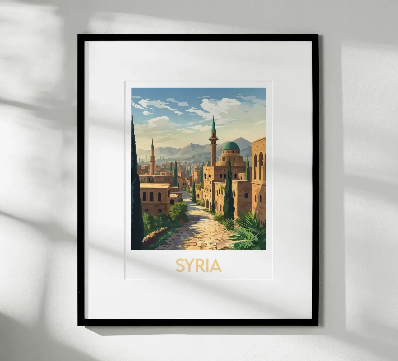 Affiche Siria poster con telaio in plastica da Frame the World