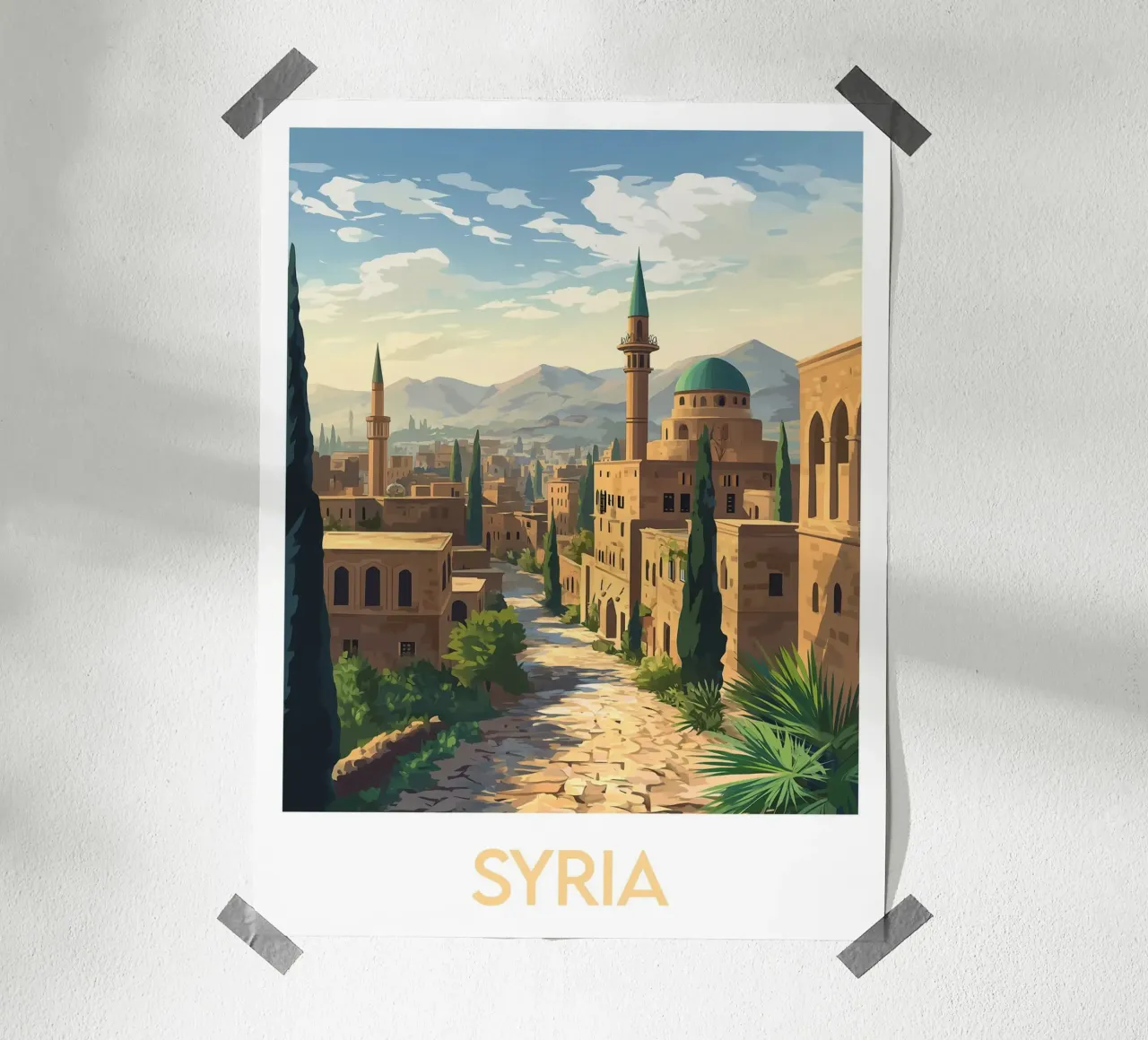 Affiche Siria poster con telaio in plastica da Frame the World