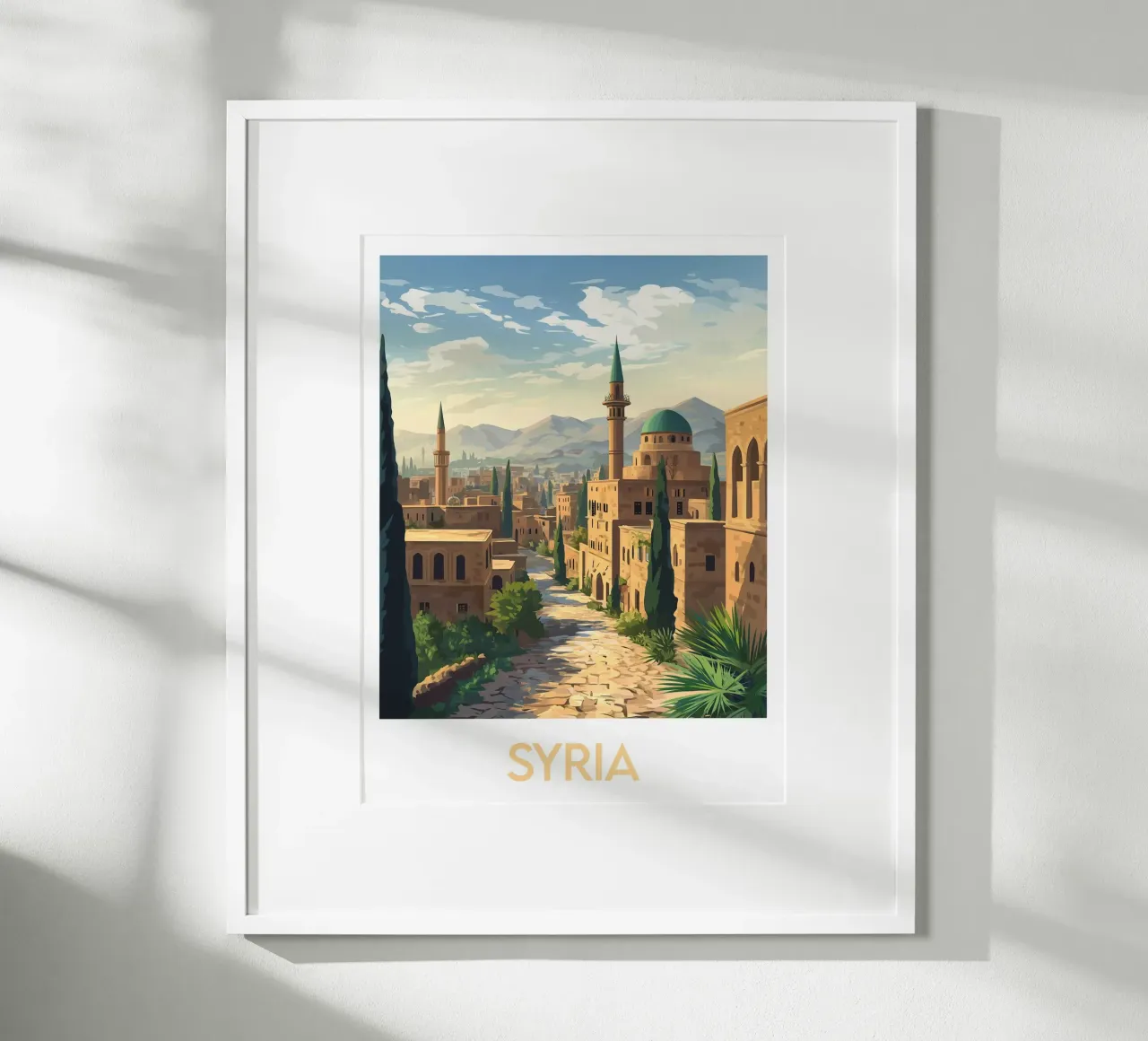 Affiche Siria poster con telaio in plastica da Frame the World