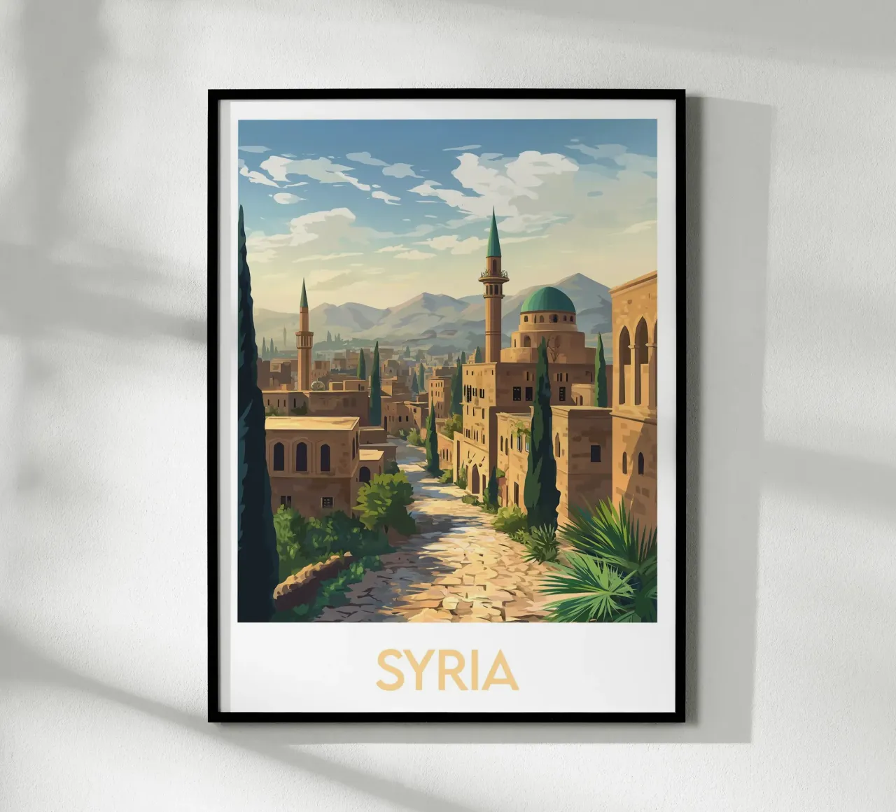 Affiche Siria poster con telaio in plastica da Frame the World