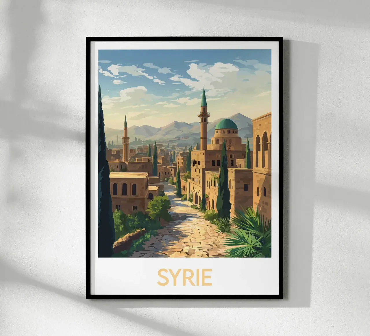 Poster sulla Siria poster con telaio in plastica da Frame the World
