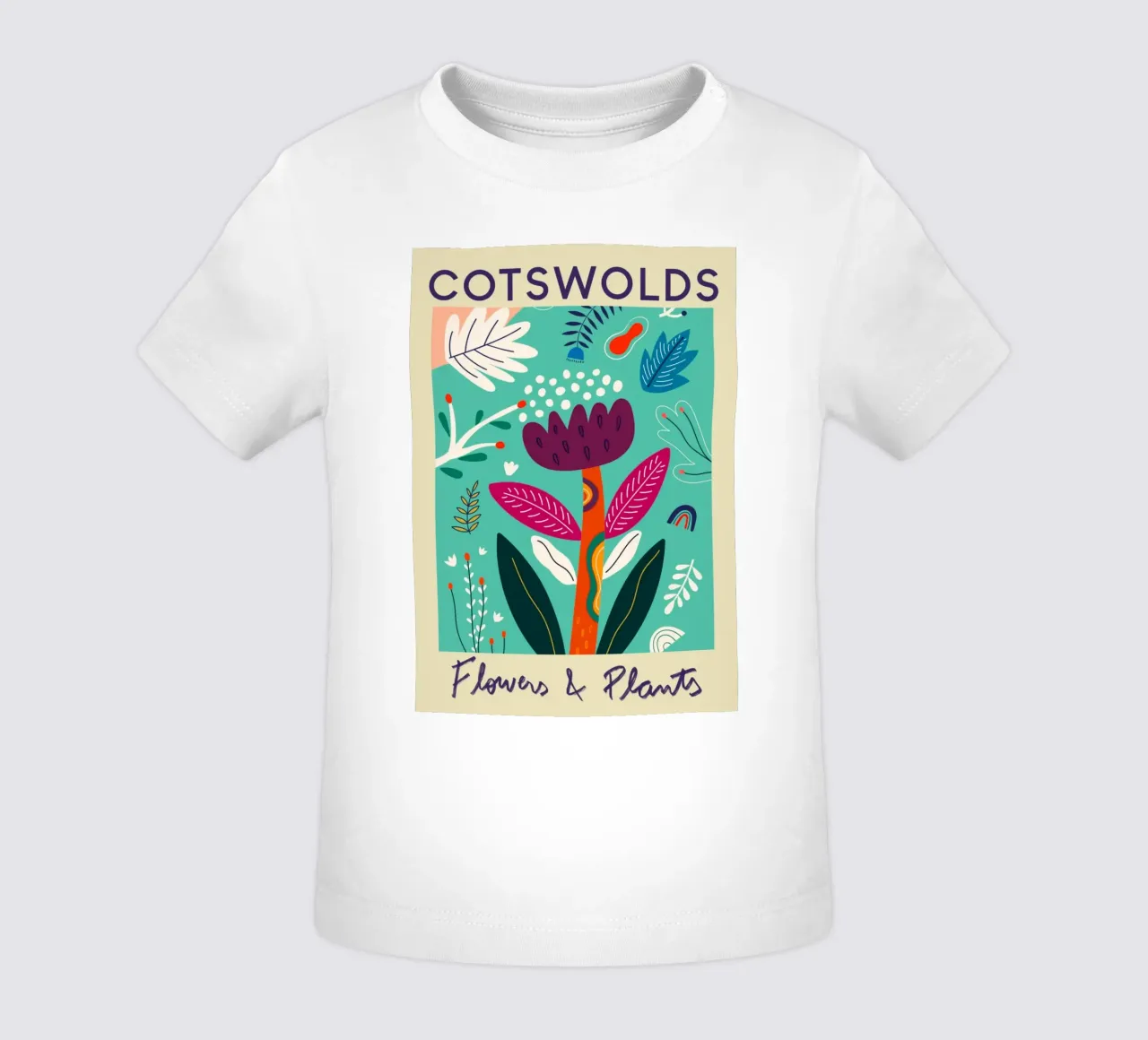 Mercato dei fiori di Cotswolds maglietta neonato da Klia M_Art