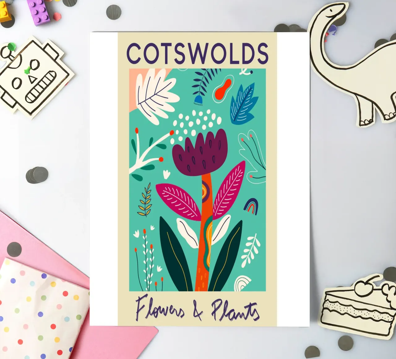 Cotswolds Flower Market sticker sheet by Klia M_Art