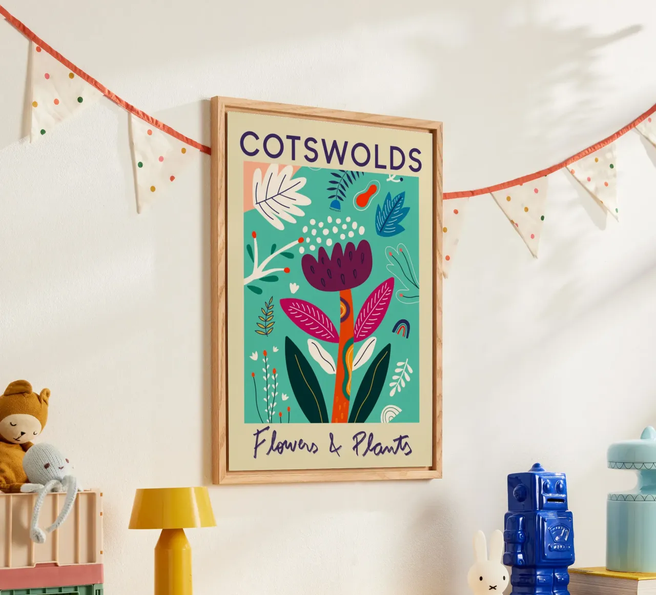 Mercato dei fiori di Cotswolds plexiglass da Klia M_Art