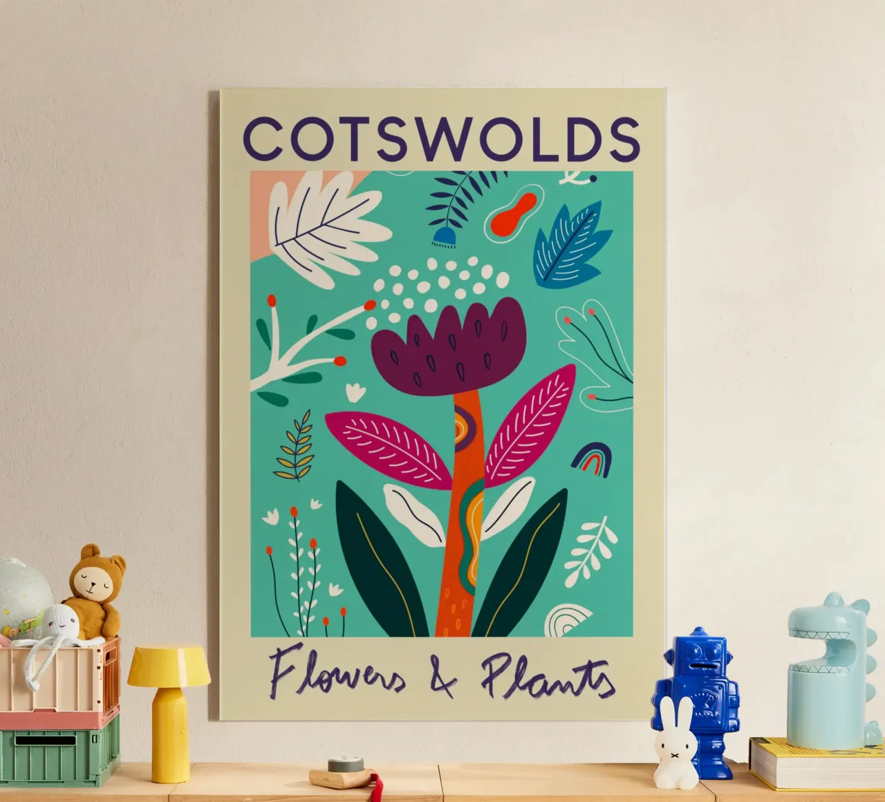 Mercato dei fiori di Cotswolds plexiglass da Klia M_Art