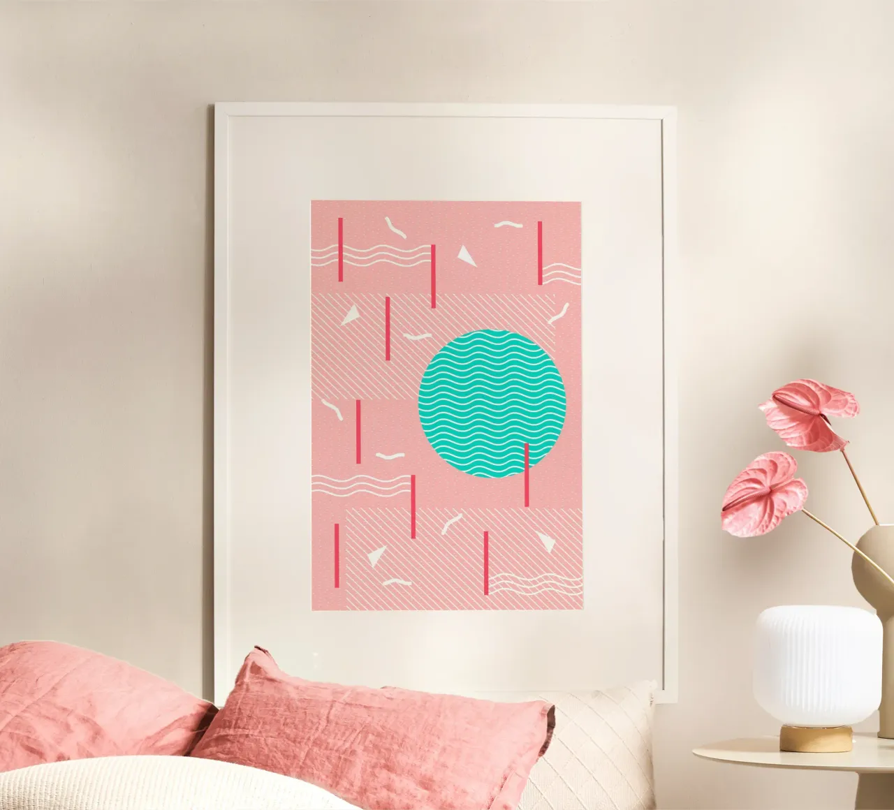 Sprazzi d'estate a Memphis poster con telaio in plastica da SilverPegasus