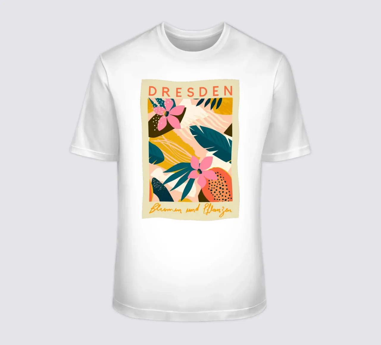 Mercato dei fiori di Dresda t-shirt da Klia M_Art