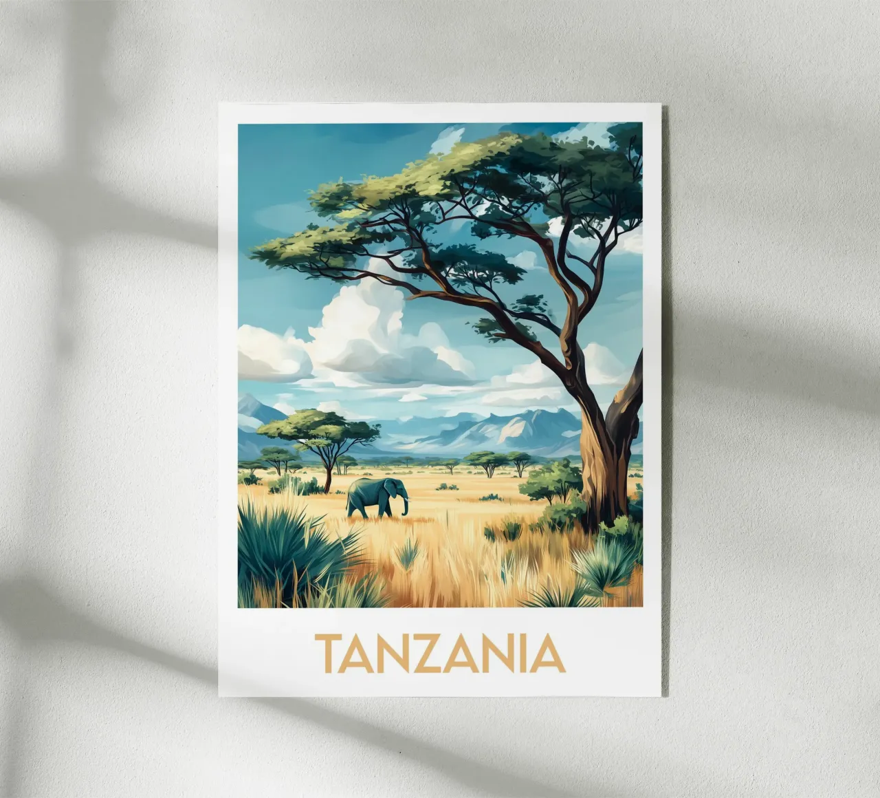 Affiche Tanzanie plexiglass da Frame the World