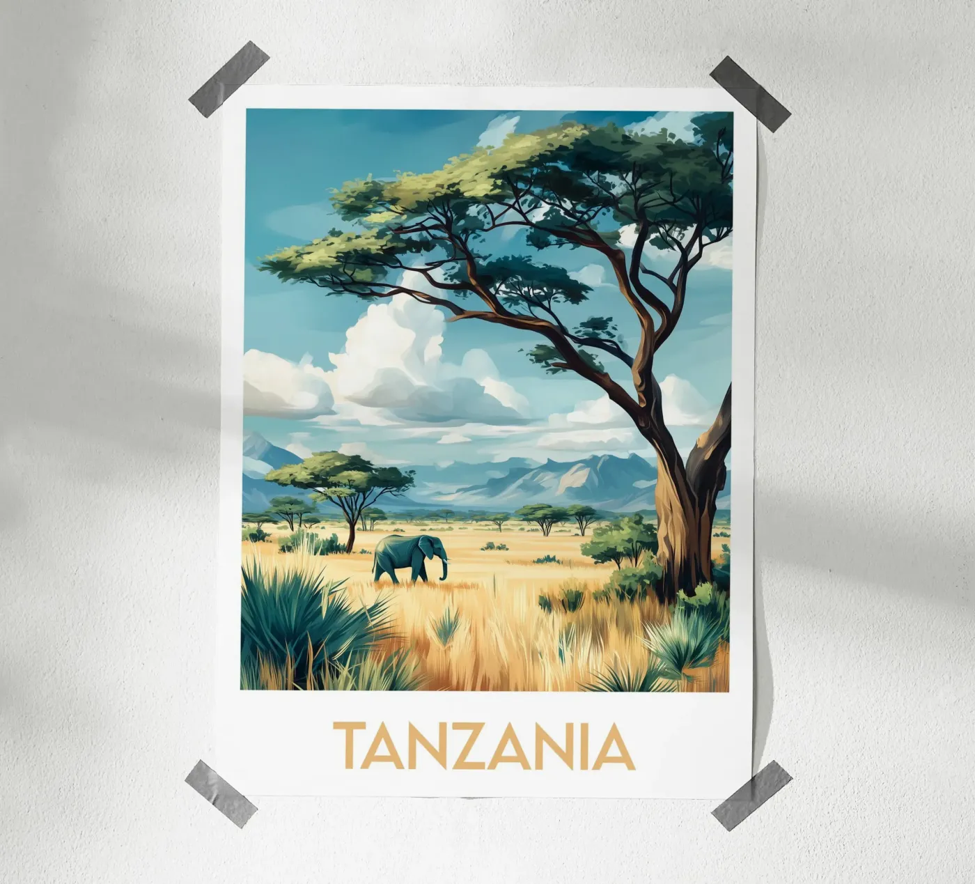 Affiche Tanzanie poster da Frame the World