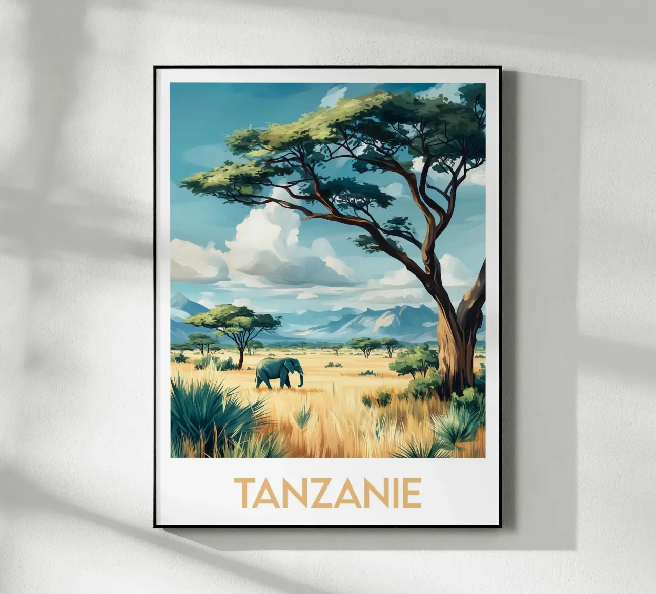 Affiche Tanzanie plexiglass da Frame the World