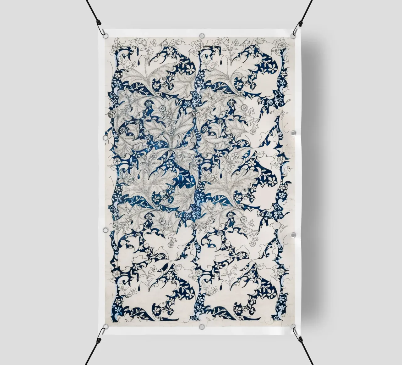 Pattern Blumen Deko telo in pvc da Second Canvas